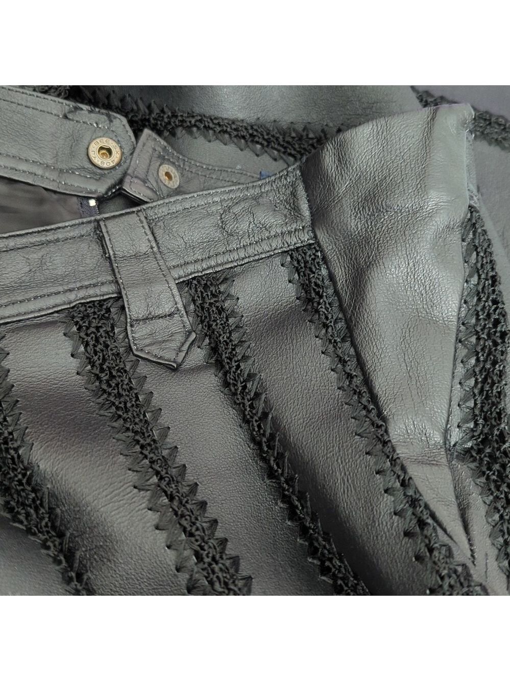 HP. Vintage Pig Leather Skirt - Picture 13 of 14